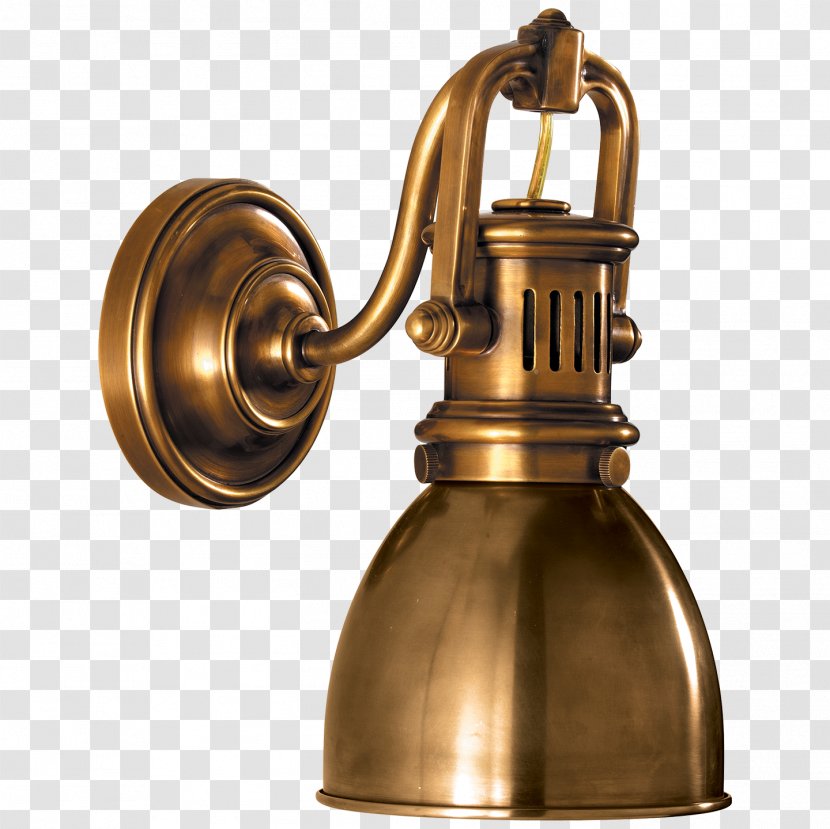 Sconce Lighting Brass Bronze - Light Fixture Transparent PNG