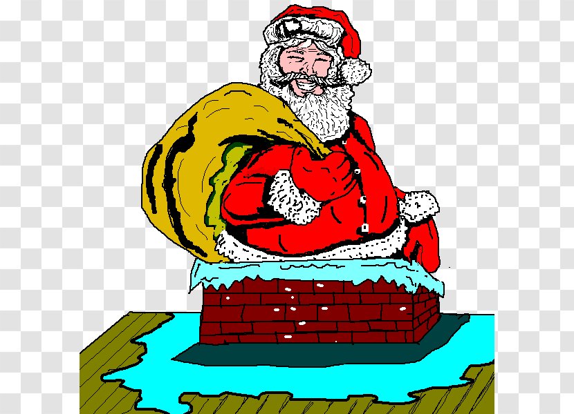 Santa Claus Cartoon Clip Art - Public Domain Transparent PNG