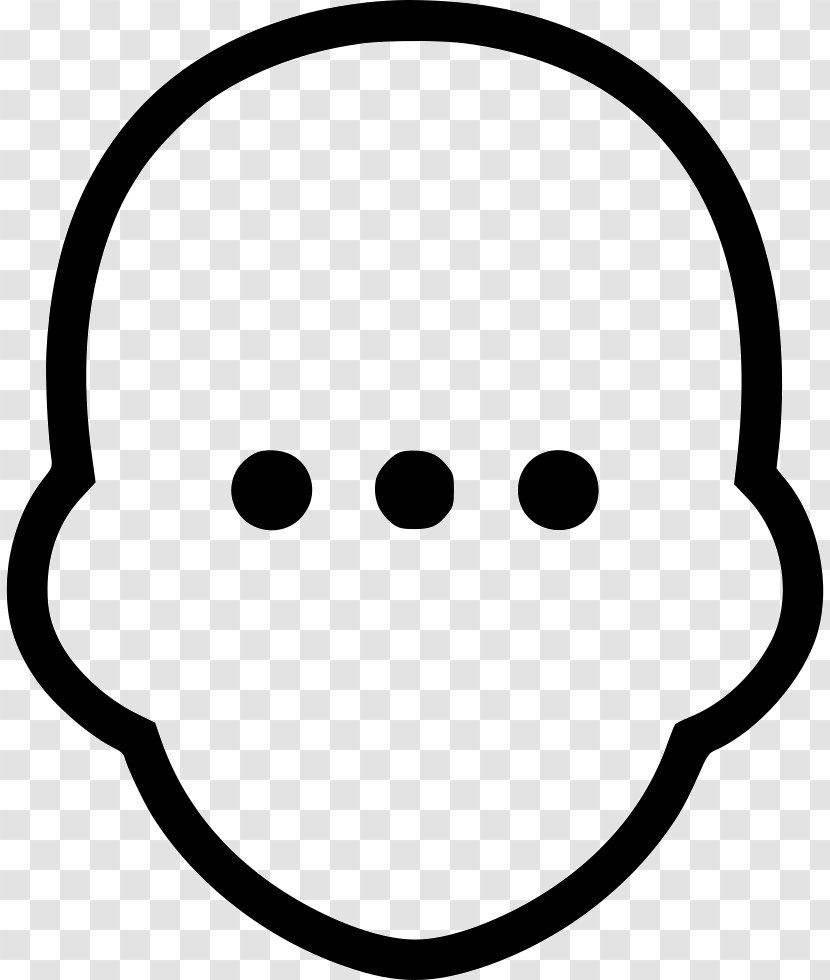 Smiley Facial Expression Face White - Monochrome - License Transparent PNG