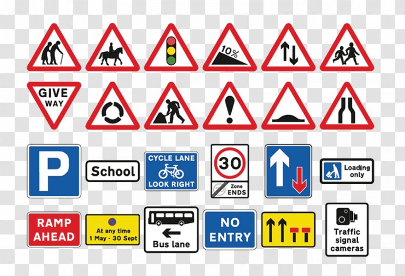 The Highway Code Traffic Sign United Kingdom Driving Test Road Signs In Transparent PNG