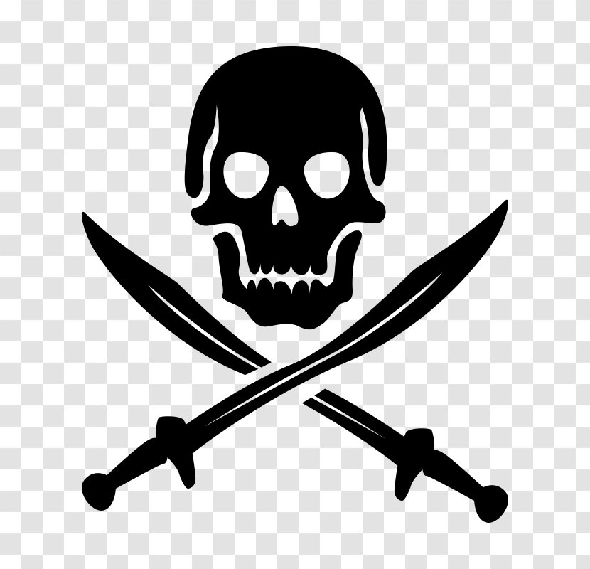 Vector Graphics Jolly Roger Skull And Crossbones Piracy - Shanks Transparent PNG