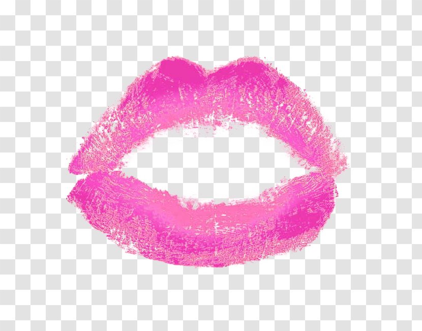 Lipstick Lip Gloss Cosmetics Mouth - Magenta Transparent PNG