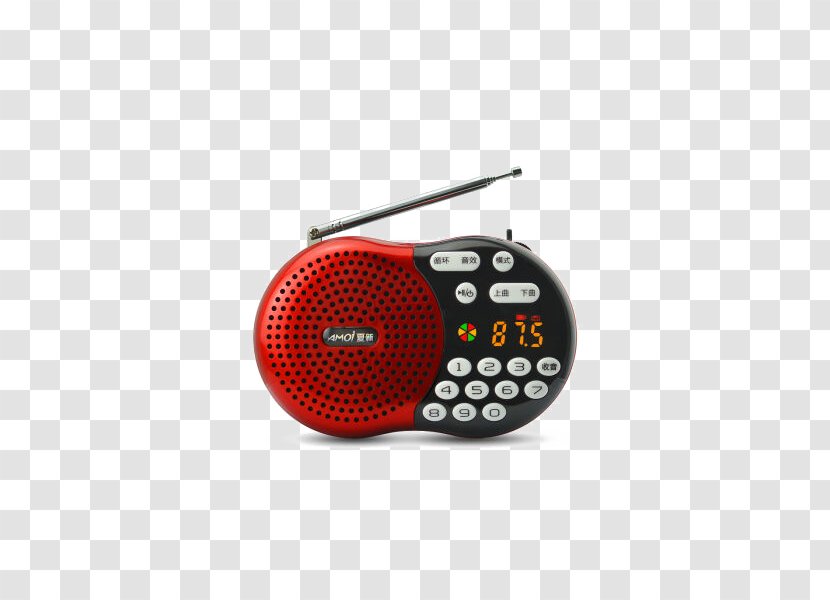 Loudspeaker MP3 Player Stereophonic Sound Walkman Audio Electronics - Tree - Amoi (Amoi) Portable Speaker Red Radio Elderly Transparent PNG