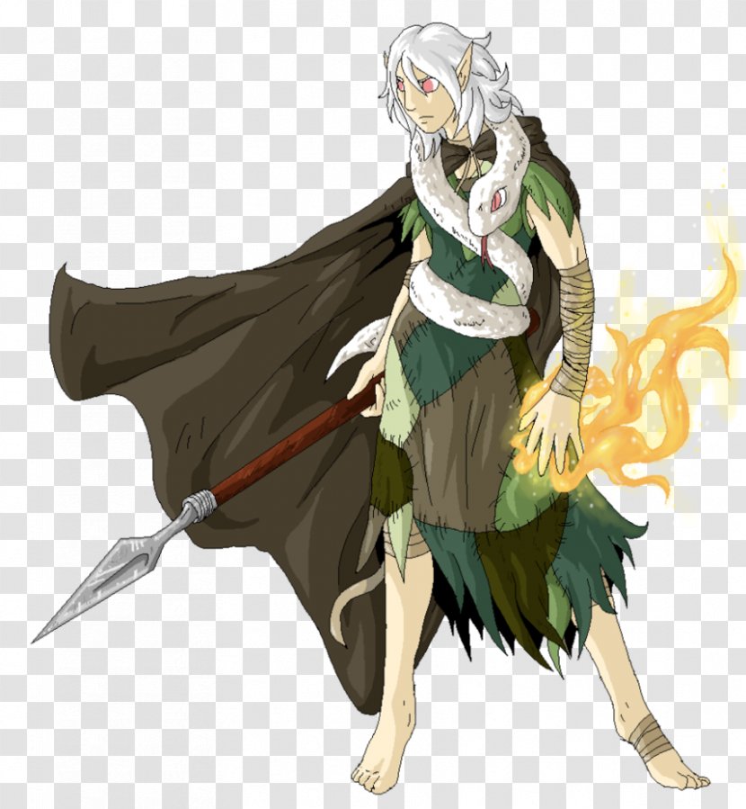 Druid Dungeons & Dragons Elf Eladrin Rogue - Watercolor - Tree Transparent PNG