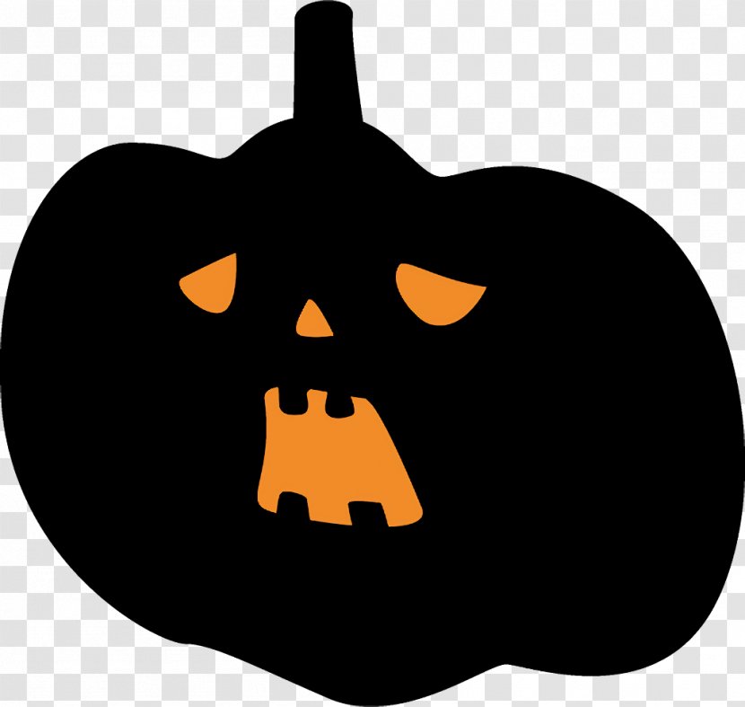 Jack-o-Lantern Halloween Carved Pumpkin - Smile - Black Cat Plant Transparent PNG