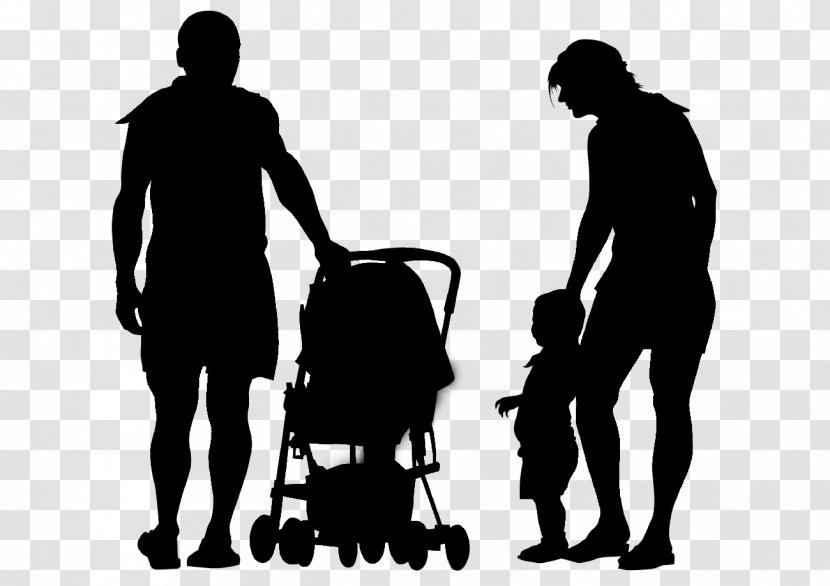 Silhouette Child Parent Father - Heart Transparent PNG