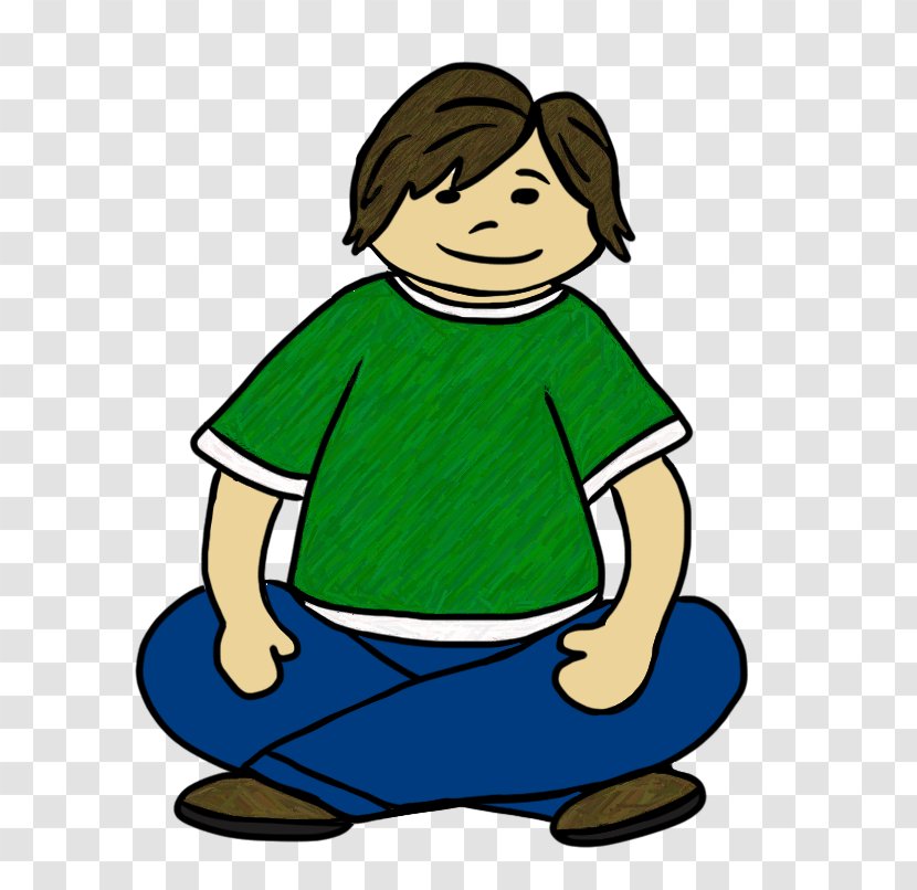 Child Sitting Clip Art - Clipart Transparent PNG