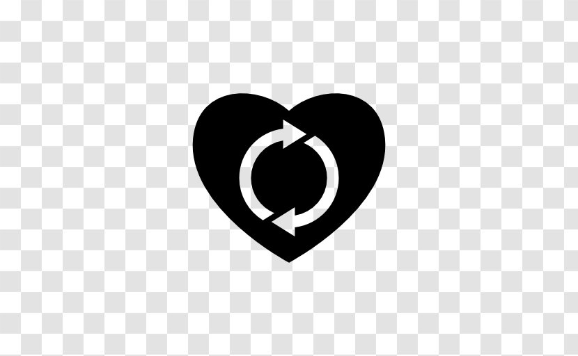 Logo White Font - Heart Button Transparent PNG