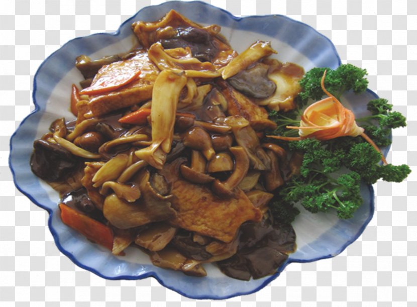 Vegetarian Cuisine Asian Tofu Braising - American Chinese - Orchid Assorted Fried Bacon Transparent PNG