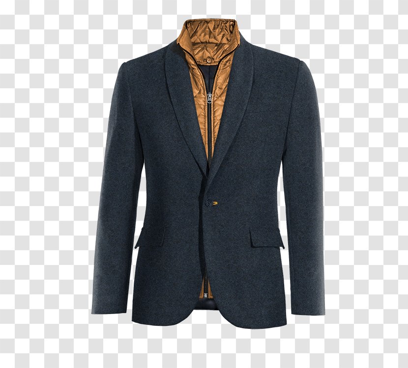 Blazer Lounge Jacket Velvet Wool - Blue Transparent PNG