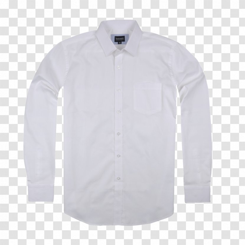 Dress Shirt Long-sleeved T-shirt - Collar Transparent PNG