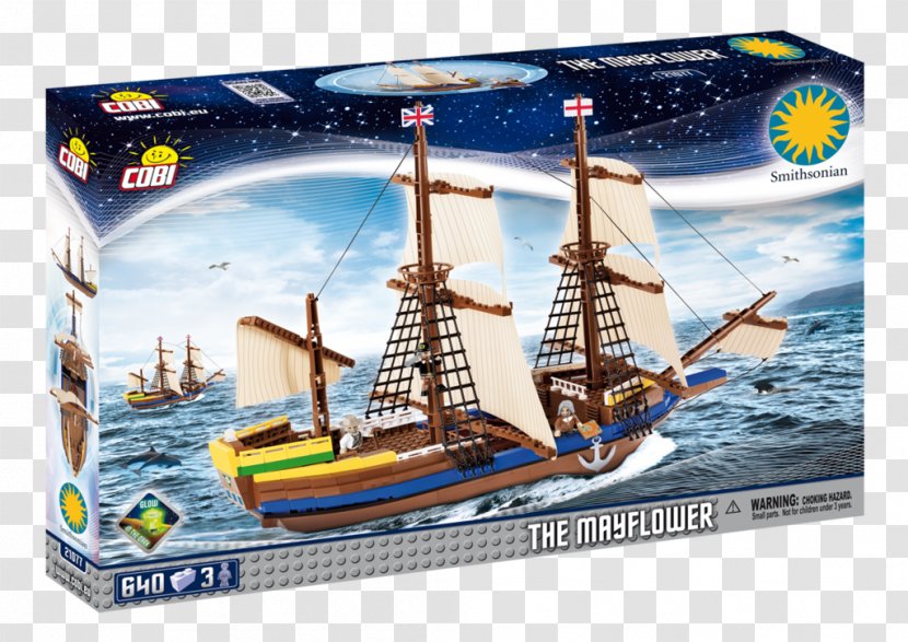 Smithsonian Institution Mayflower Cobi Pilgrims Toy Block - Ship Transparent PNG