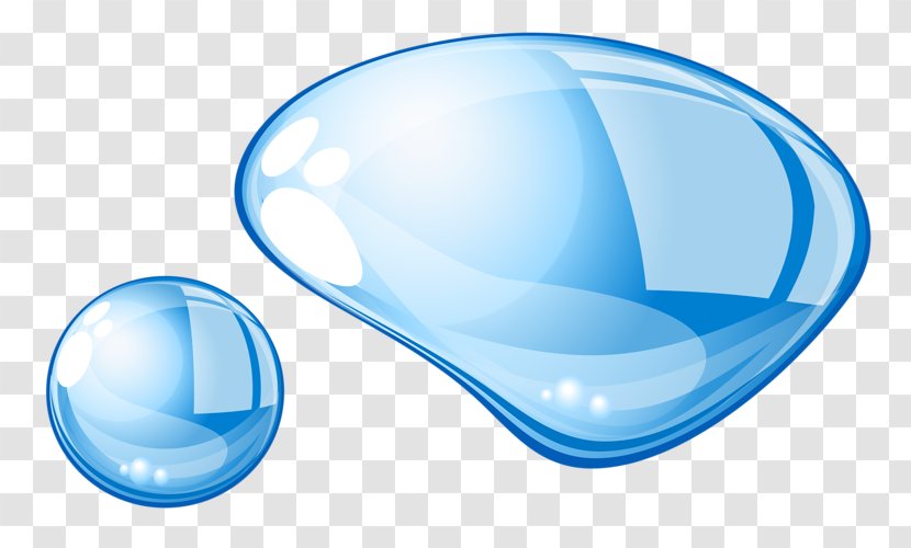 Drop Water Clip Art - Blue - Drops Transparent PNG