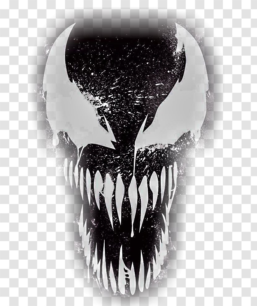 Venom Symbiote Image Film Comics - Monochrome Transparent PNG