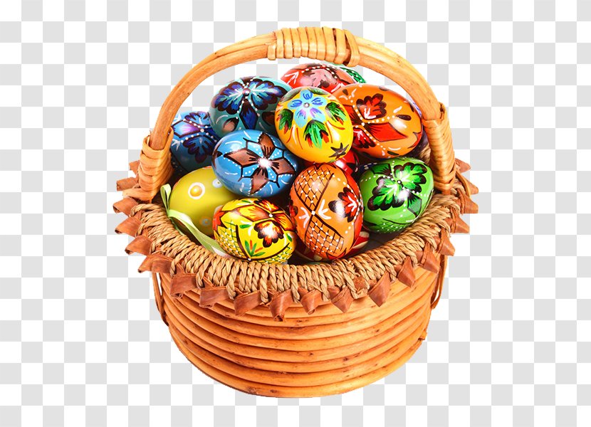 Easter Bunny Egg In The Basket - Gift - Holiday Eggs Transparent PNG