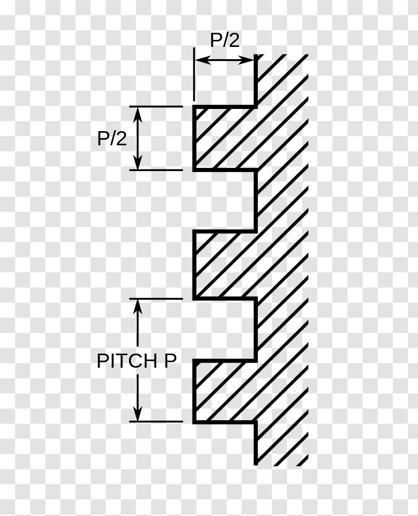 Screw Thread Square Form Threading Trapezoidal Tap And Die - Text Transparent PNG