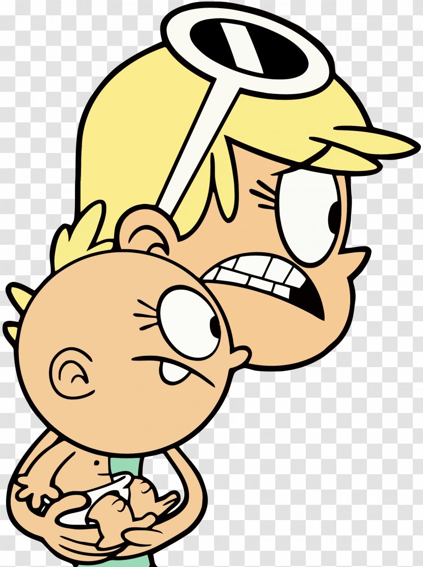 Leni Loud Cartoon Character Clip Art - Hold The Baby Transparent PNG