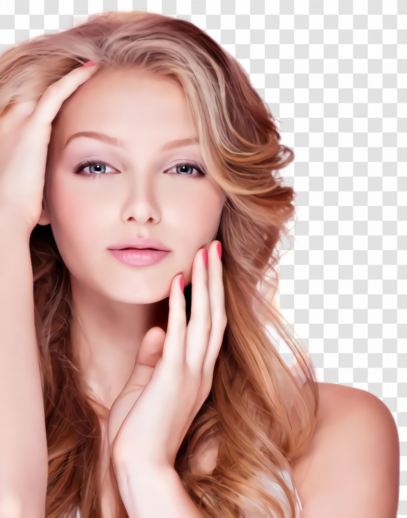 Hair Face Skin Chin Hairstyle - Coloring Blond Transparent PNG