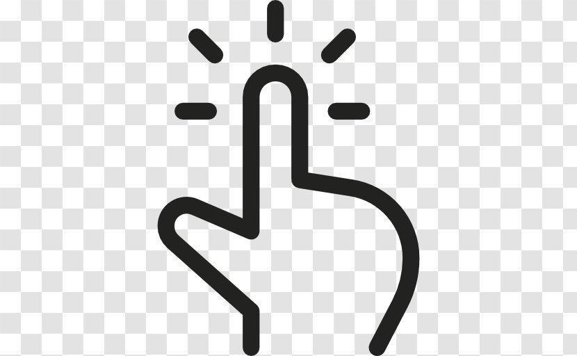 Pointer Finger Clip Art Point And Click - Gesture - Cursor Transparent PNG