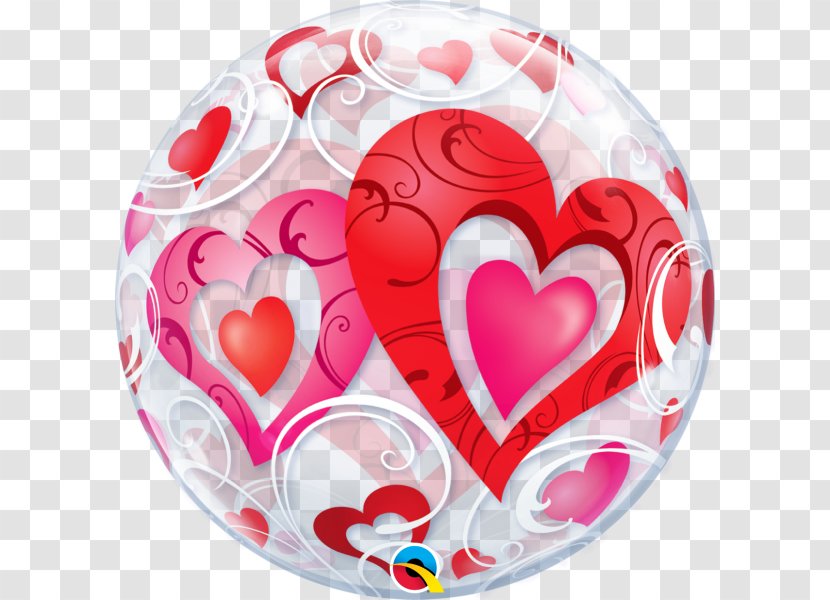 Mylar Balloon Hearts Bubble Wrap Valentine's Day Transparent PNG