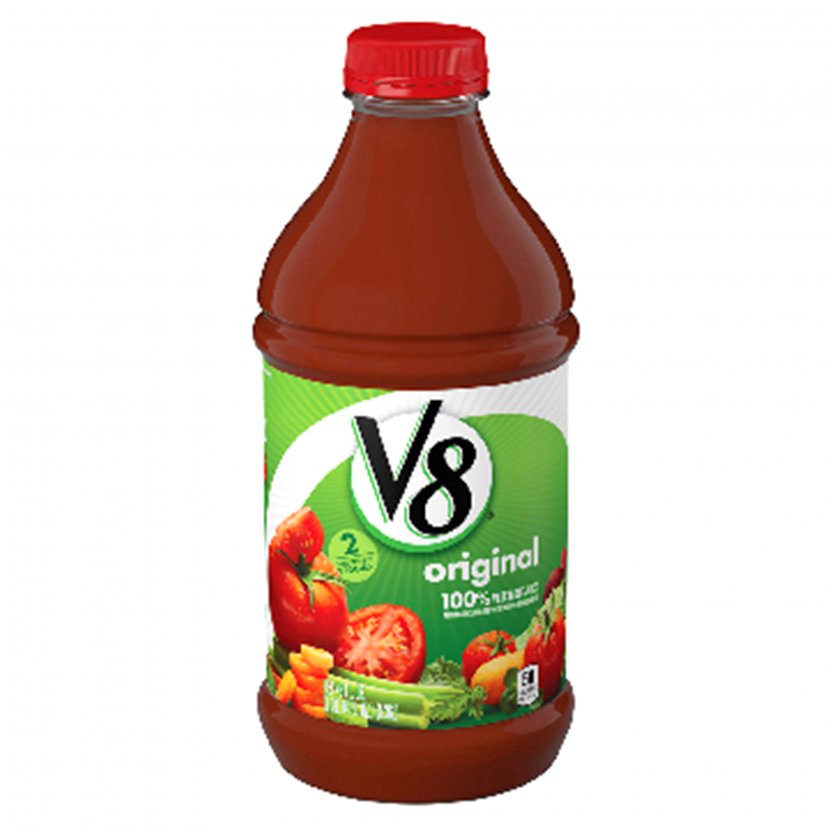 Campbell's V8 100% Vegetable Juice - Fruit Preserve - Splash Transparent PNG