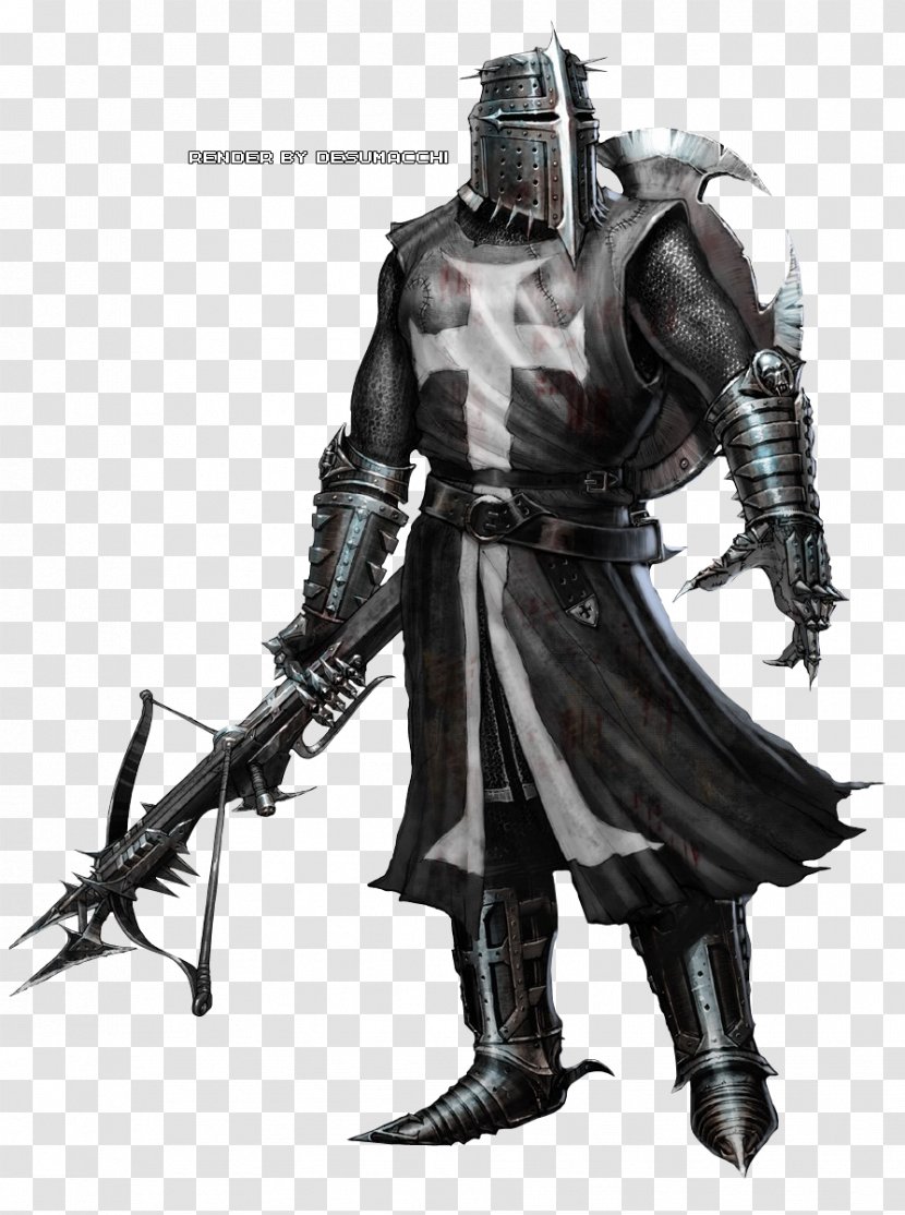 Middle Ages Crusades Black Knight DeviantArt - Drawing - Armour Transparent PNG
