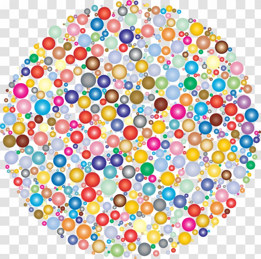 Circle Fractal Geometry Clip Art - Point - Colorful Transparent PNG