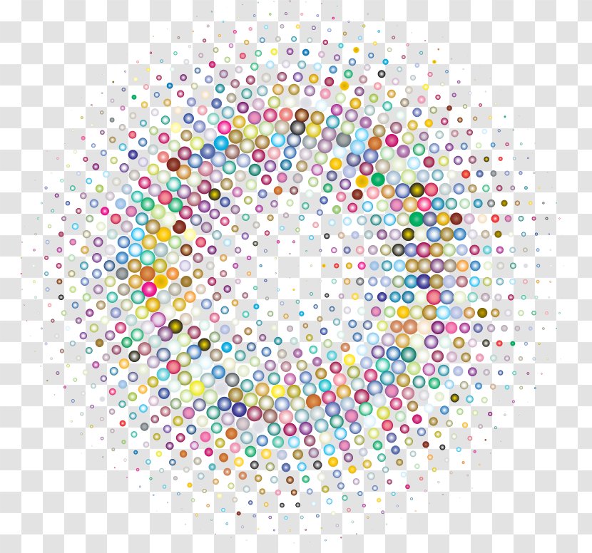 Halftone Circle Color - Byte Transparent PNG
