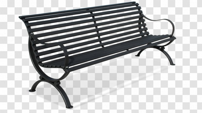 Bench Cast Iron Steel Street Furniture - Web Ad Transparent PNG