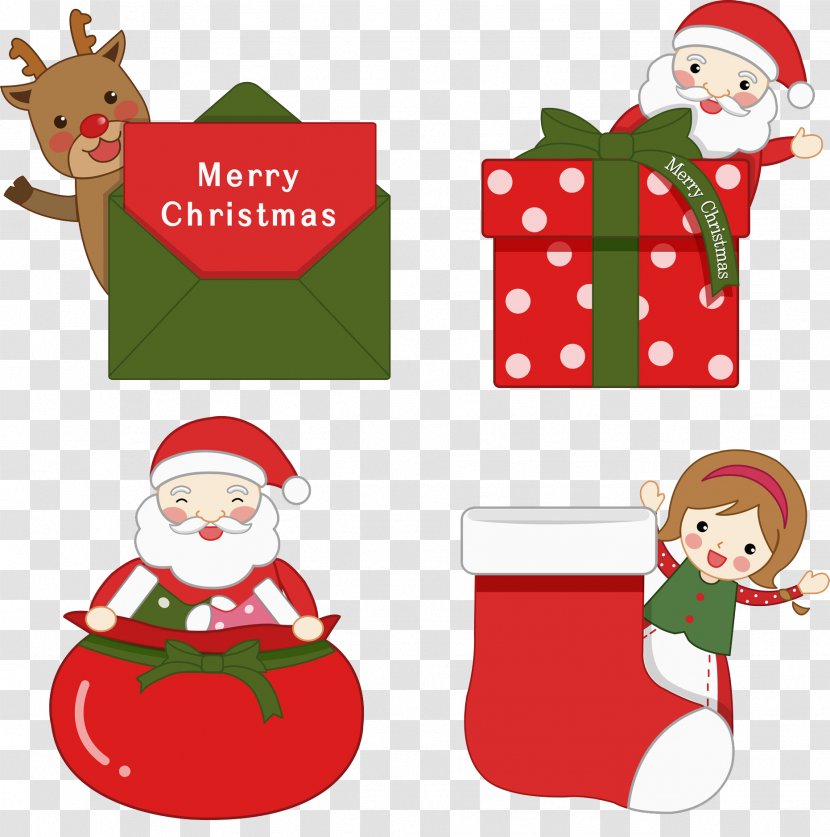 Santa Claus Christmas Ornament Gift - And Presents Transparent PNG