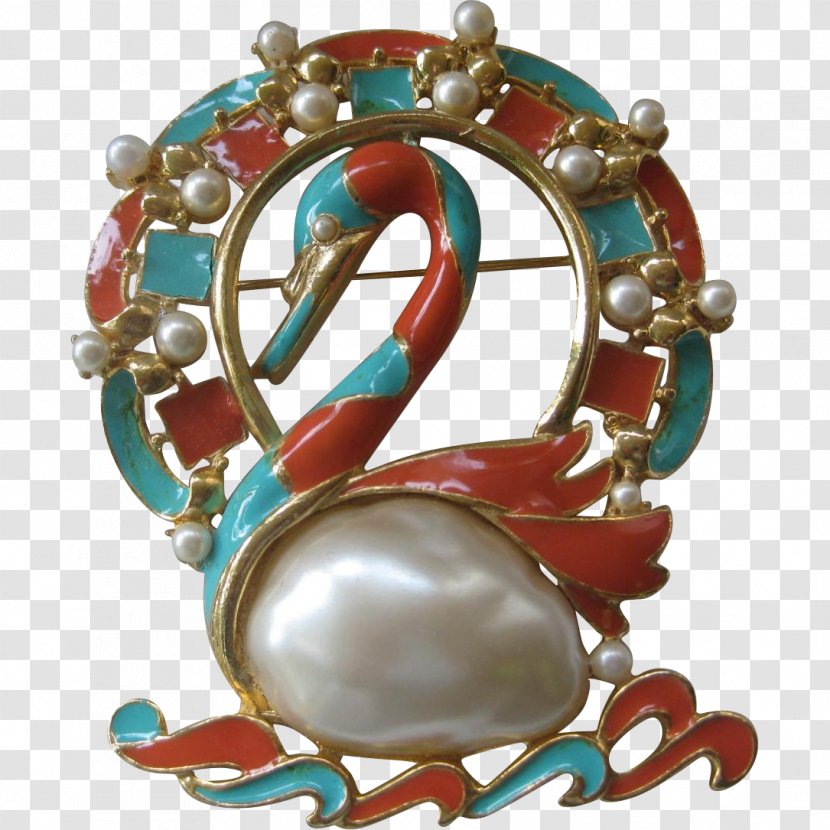 Turquoise Body Jewellery Brooch Transparent PNG