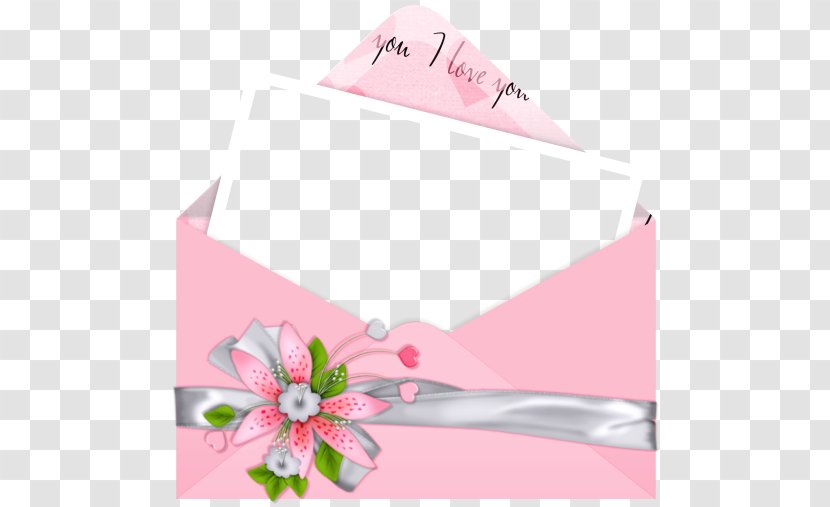 Love Letter Romance Friendship - Envelope - Pink I You Picture Transparent PNG