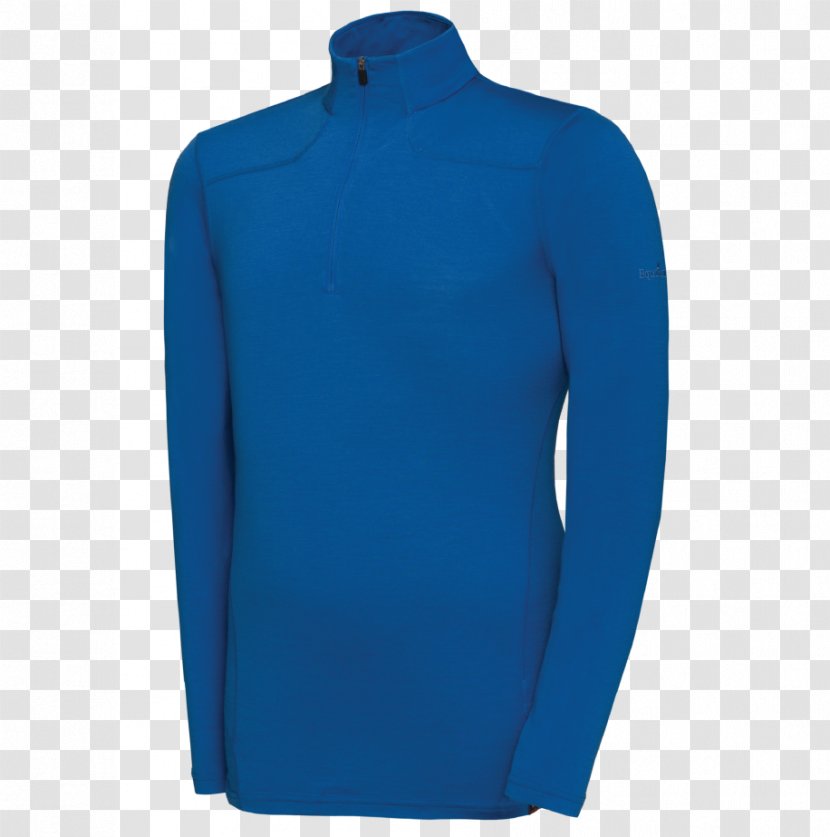 Merino Wool T-shirt Blue - Neck Transparent PNG