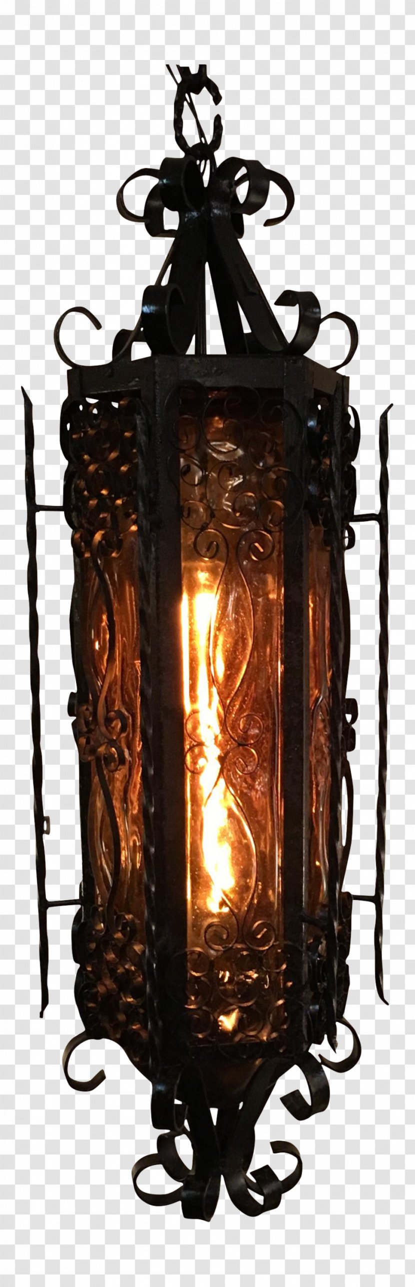 Pendant Light Wrought Iron Fixture Lantern - Lighting - Hanging Lamps Transparent PNG