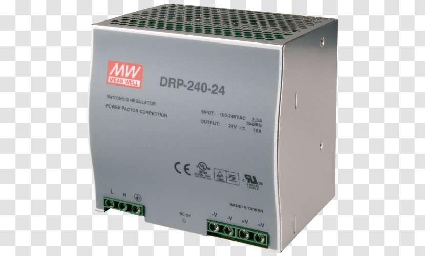 Power Supply Unit DIN Rail Converters MEAN WELL Enterprises Co., Ltd. Switched-mode - Volt - Mean Well Co Ltd Transparent PNG