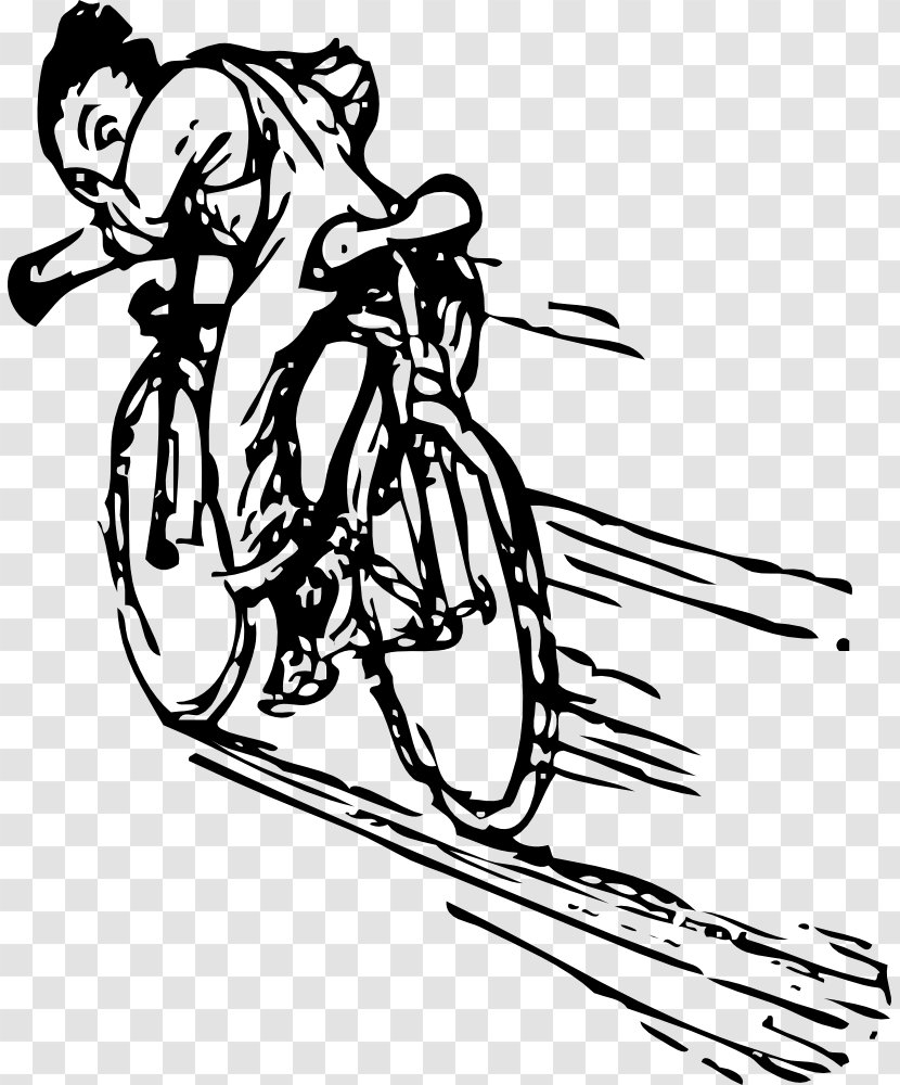 Bicycle Motorcycle Drawing Clip Art - Cartoon Transparent PNG