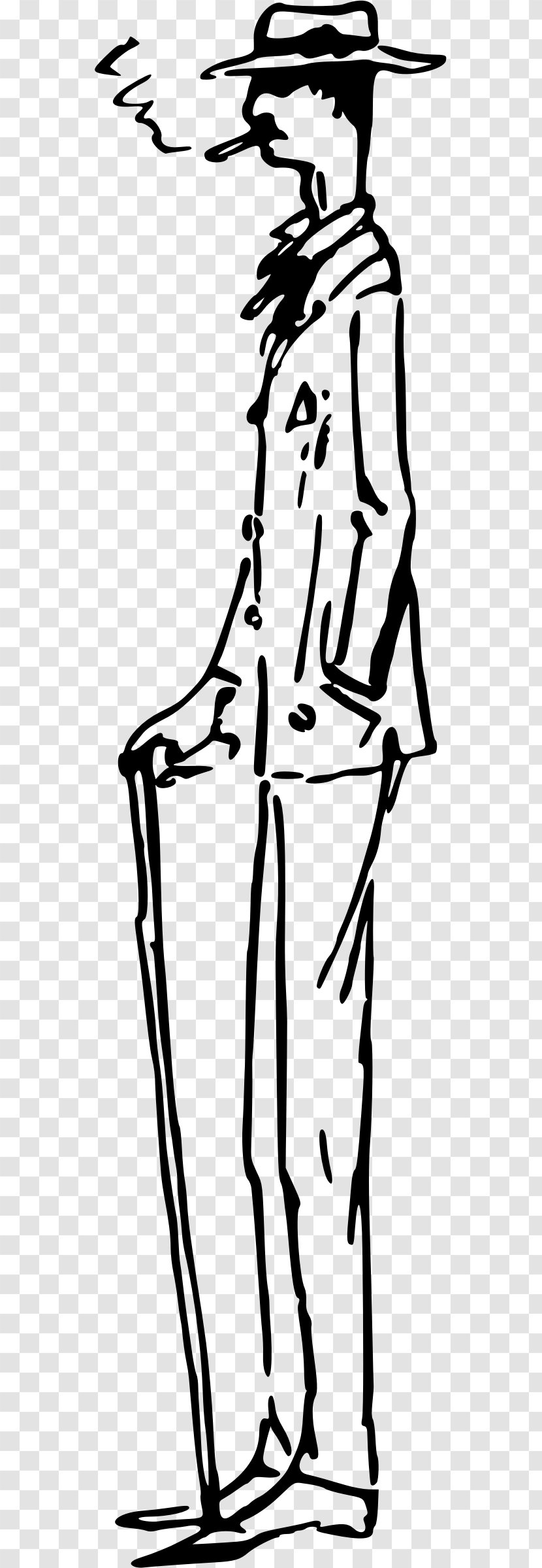 Drawing Cartoon Clip Art - Tree - Walking Stick Transparent PNG