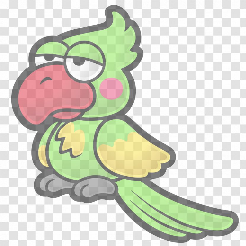 Cartoon Green Clip Art Bird Fictional Character Transparent PNG