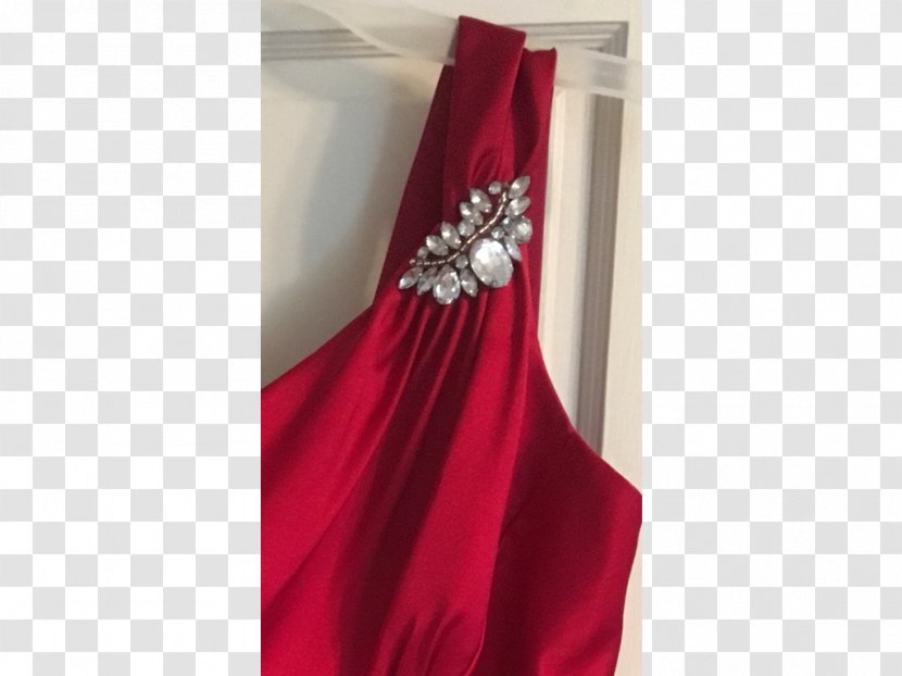 Gown Satin Cocktail Dress Shoulder - Redm Transparent PNG