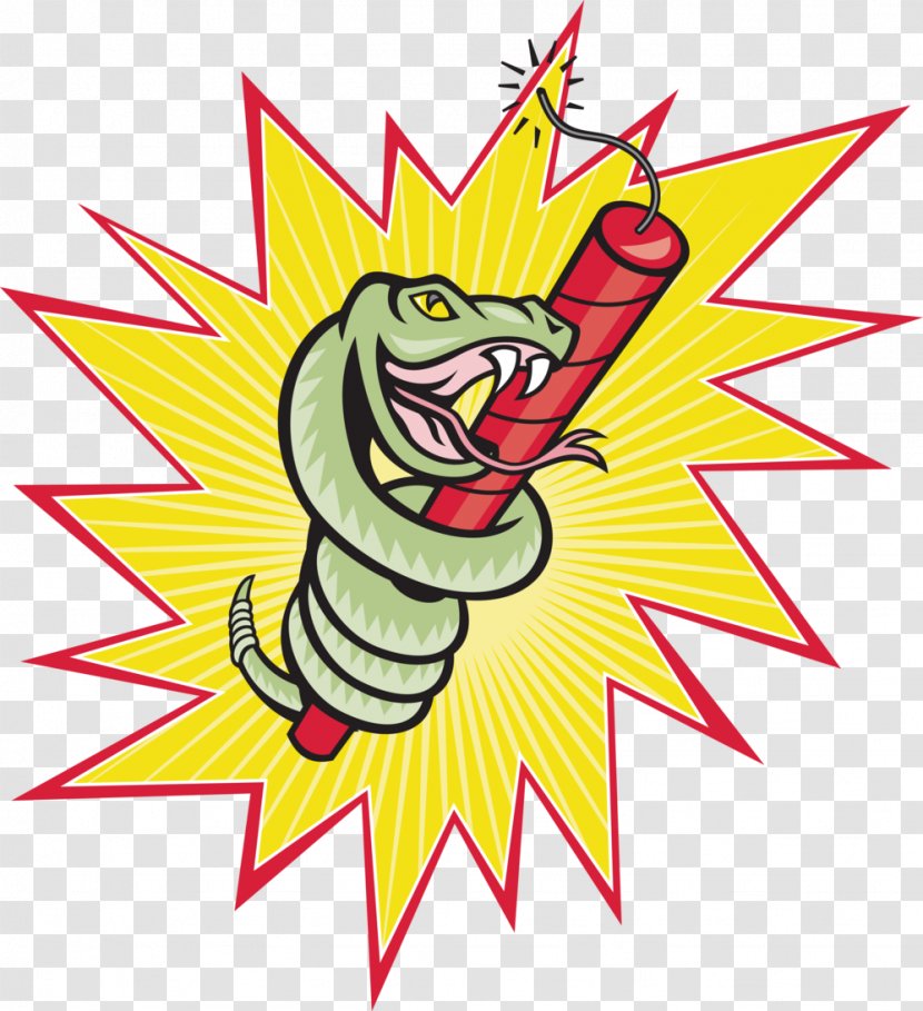 Rattlesnake Vipers Cartoon - Fictional Character - Dynamite Transparent PNG