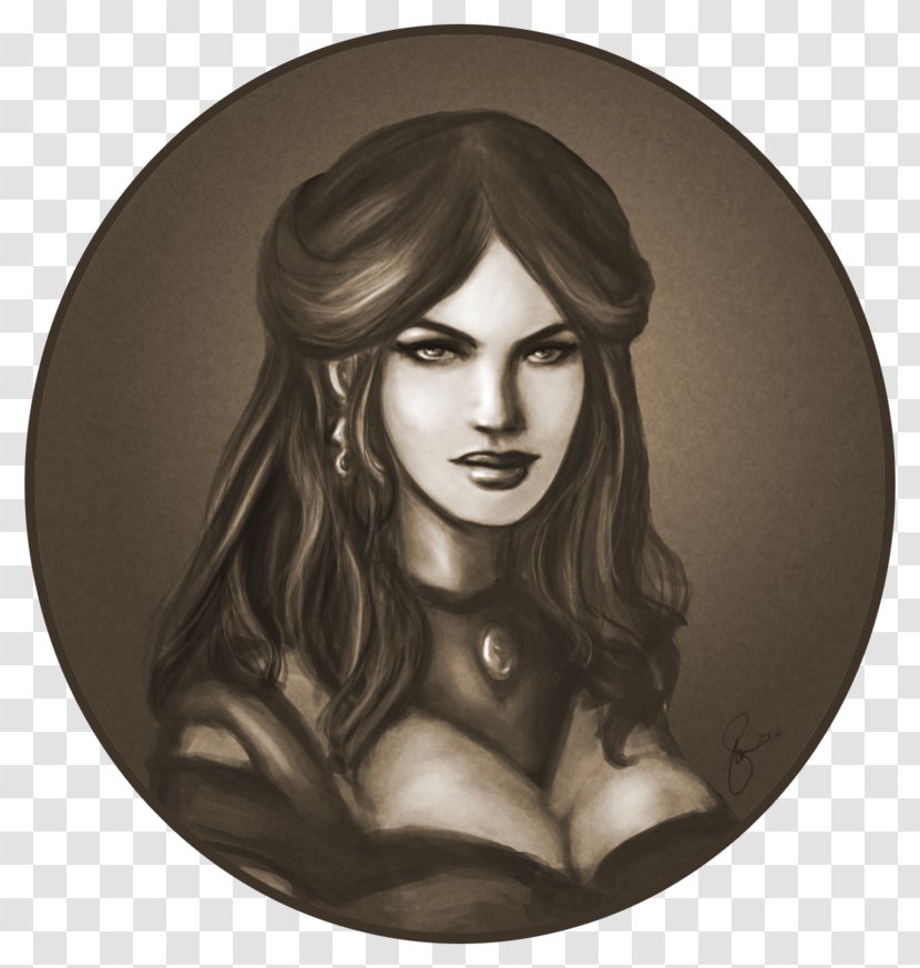 Long Hair - Portrait Transparent PNG