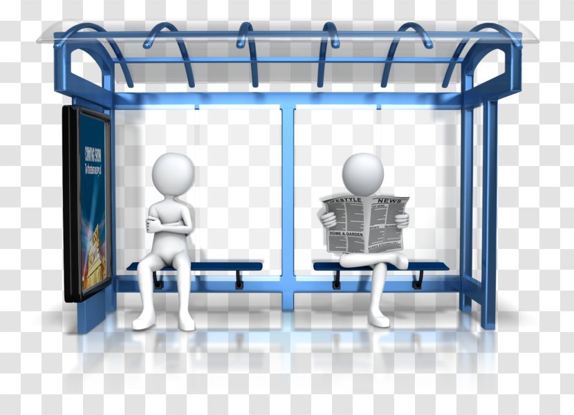 Bus Stop Presentation Animation Clip Art - Powerpoint - Waiting Room Transparent PNG