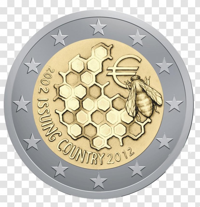 European Union 2 Euro Commemorative Coins Coin Transparent PNG