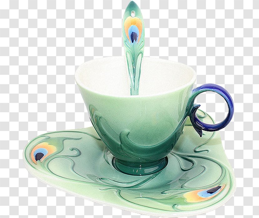 Teacup Tableware Porcelain Ceramic - Dinnerware Set - Tea Transparent PNG