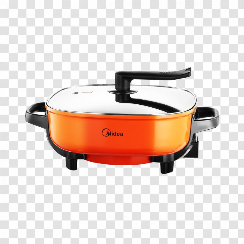 Midea Induction Cooking Kettle Stock Pot Electricity - Slow Cooker - US Household Multifunction Electric Frying Pan Baking Transparent PNG