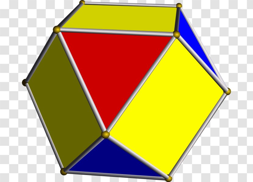 Square Triangle Octahemioctahedron Cuboctahedron Tetrahedron - Yellow - Version Vector Transparent PNG
