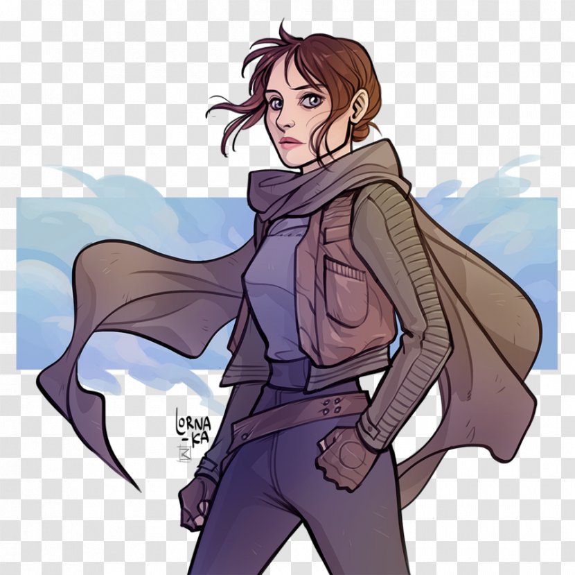 Jyn Erso Star Wars Fan Art Artist - Heart - Rey Transparent PNG