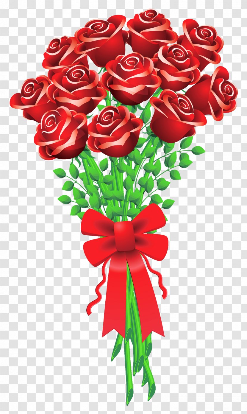 Valentine's Day Flower Bouquet Rose Clip Art - Stock Photography - PNG Clipart Picture Transparent PNG