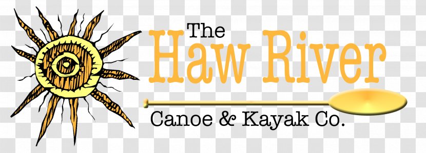 HRCK Honey Bee The Haw River Canoe & Kayak Company Brand Logo - Paddle Transparent PNG