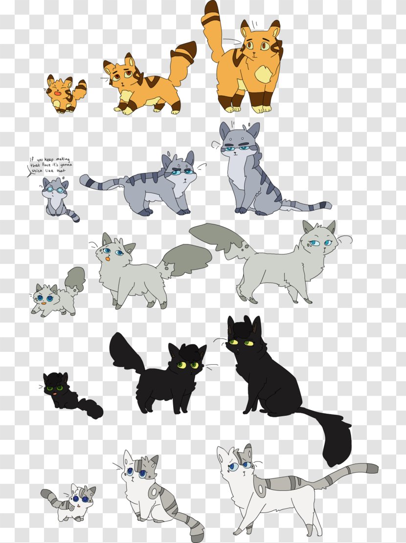 Cat Senpai And Kōhai Warriors Ravenpaw - Heart Transparent PNG